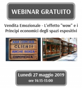 WEBINAR GRATUITO: VENDITA EMOZIONALE - ANALISI DEGLI SPAZI ESPOSITIVI - Metis Formazione